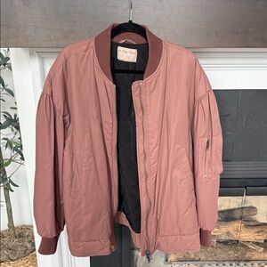 We The Free Dusty Pink Bomber Jacket